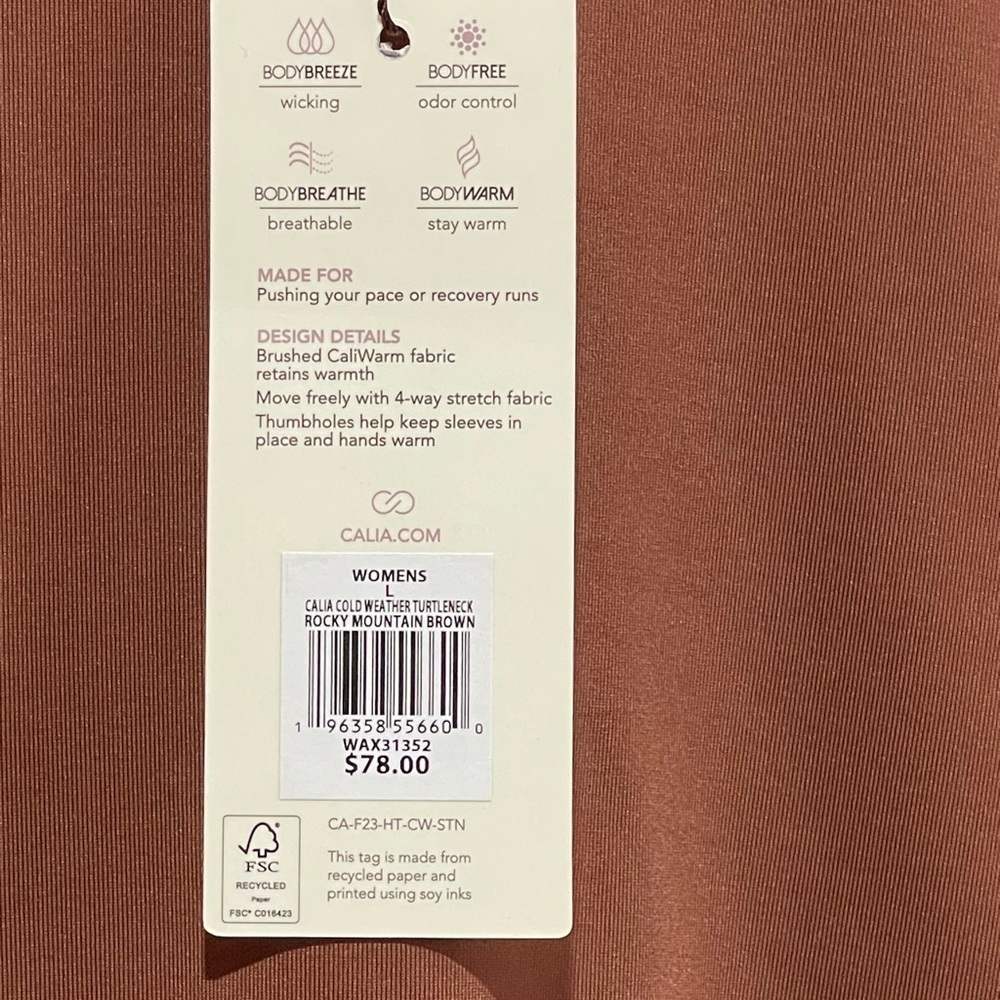 NWT CALIA Women's Cold Dash Cold Weather Turtleneck - Picture 5 of 9